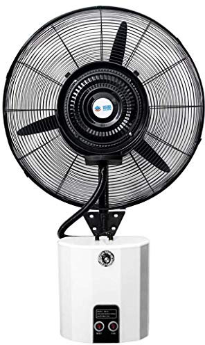 Ventilador de Pared con pulverizador Agua,humidificador de enfriamiento de Ventilador de Niebla de Alta Potencia, 3 Velocidad Ajustable, con Tanque de Agua de 12 litros