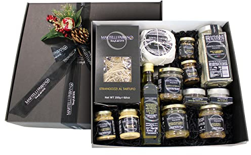Cesti Natalizi a base di Tartufo - Idea Confezione Regalo ERA - Cesto Natalizio Gastronomico - Pacco Natale con Prodotti Tipici Artigianali - Truffle Gift Idea