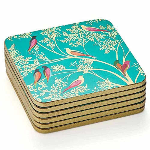 Pimpernel Sara Miller Chelsea Lot de 6 dessous de verre Vert