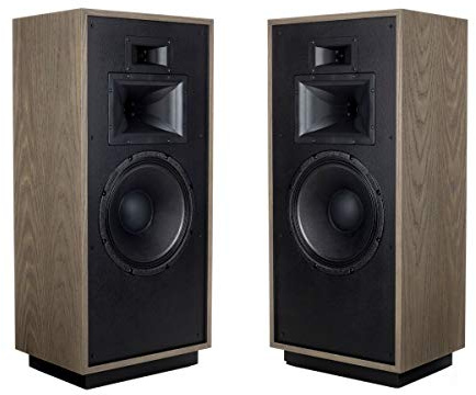 Klipsch Forte IV Heritage Premium Floorstanding Horn-Loaded Speakers in Distressed Oak