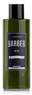 BARBER MARMARA No.5 Eau de Cologne Herren Splash im Glas Flacon 1x 500ml - After Shave Men - Duftwasser - Rasierwasser Männer - Erfrischt kühlt - Duft Herren - Desinfizierend 70° Alkohol (No.5)