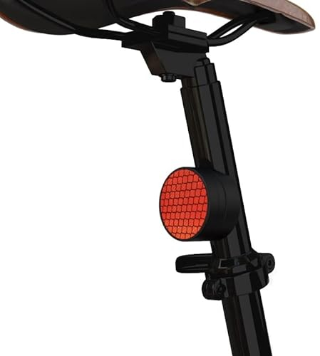 Wolfprint Fahrrad Reflektor Einhausung für Apple Airtag | Spritzwassergeschützte Einhausung inkl. Kabelbindern | Fahrradhalterung | Fahrradbefestigung | Halter (Schwarz)
