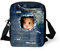 Binienty Kinder-Umhängetasche, kleine Umhängetasche, Handtasche, für Reisen, Schule, Wandern, Denim Hamster, Einheitsgröße