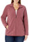 Amazon Essentials Giacca in pile morbido con cerniera intera dal taglio classico (disponibile in taglie forti) Donna, Bordeaux Puntinato, L