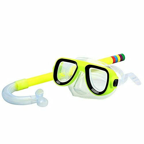 Kinder Schnorchelmaske Schnorchelset Taucherbrille Schwimmbrillen 3-9 Jahre alt, Schnorchelset Kinder Schnorcheln Taucherbrille Panorama Sichtfeld Tauchmaske Schnorchelmaske Tauchen Set