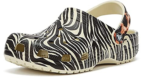 Crocs Unisex Baya Clog, Bone Multi Animal, 38 EU