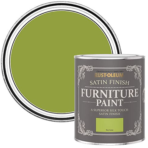 Rust-Oleum Green Furniture Paint in Satin Finish - Key Lime 750ml