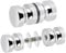 skytowards 2 Stück Duschtürknopf Aluminiumlegierung Duschtürgriffe Beidseitig Duschtür Knopf Duschkabine Griff Türklinken Türknopf Dusche Knopfgriff Doppel Knöpfe Glastürgriff Duschtürknauf für Türen