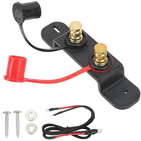 Remote Battery Terminal Kit, Remote Battery Jumper Terminals Ladesäulen mit 4-Gauge-Kabel für UTV ATV Auto LKW RV Traktor Boot