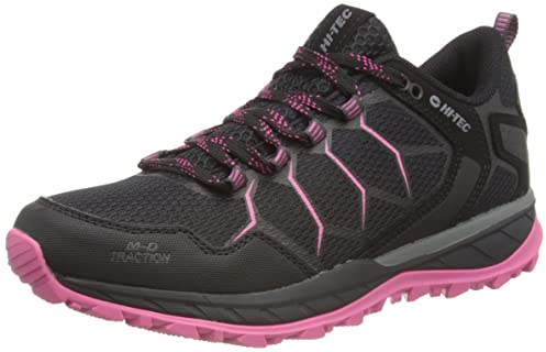 HI-TEC Damen O010426-022-Hi-tec Ultra Terra Womens-UK8 Wanderschuh, Schwarz/Fuchsia, 42 EU