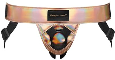 Strap-on-me Kunstleder-Harness Curious | Verstellbar für Pegging, erotischer Gürtel mit integrierten Handschellen, Größe XS-XXL, 5 Farben