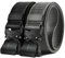 KEMISANT Taktischer Gürtel Herren 2er, Gürtel Militär Wandern Arbeitsgürtel 38mm,Schnellverschluss Metallschnalle(Schwarz/Hellgrau-155cm/52-56 taille verstellbar)