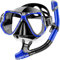 Karvipark Schnorchelset Erwachsene, Schnorcheln Set mit Taucherbrille und Dry Schnorchel, Anti-Leck & Anti-Fog Tauchmaske, Professionelle Schnorchel ausrüstung für Schnorcheln, Schwimmen und Tauchen