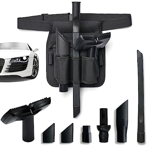 FUR-EEL Set di pulizia professionale per la pulizia di interni, dettagli auto, accessori per aspirapolvere per la rimozione di peli di animali e sporco, accessori per aspirapolvere con misura