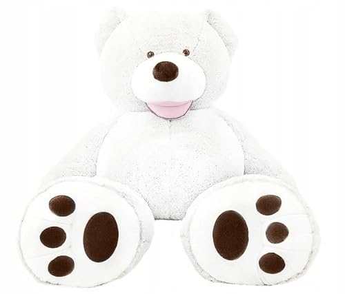 Lifestyle & More Ours en Peluche géant Blanc 160 cm XXL Doudou velouté