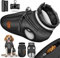 TRESKO® Hundejacke Winter mit Reflektoren inkl. 15 Stück Kotbeutel + Spender | Hunderegenmantel wasserdicht | Hundemantel mit Geschirr | Hunde Winterweste gefüttert (3XL, Schwarz)