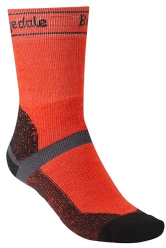Bridgedale Herren 710353/327/XL Socken, orange/schwarz, XL