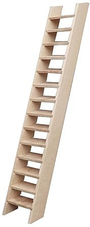 predolo 1/12 Mini Wooden Ladder Dollhouse Furniture Toy Simulation Photo Props Furniture Ladder Model Dollhouse Ladder for