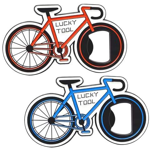 Ouvre-Bouteille De Vélo Magnetique, Cadeau pour un Cycliste, Décor De Vélo, Original Decapsuleur Biere Rigolo, Cadeau Velo Cycliste Fan Cyclisme, Cadeau Saint Valentin pour Homme, Femmes - Métal