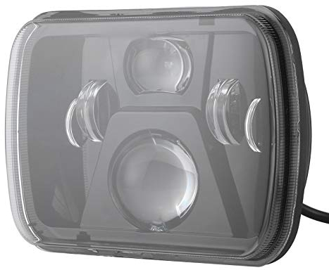 H4 7-Zoll-LED-Scheinwerfer, quadratischer Scheinwerfer, LED-Scheinwerfer, 12-24 V, modischer Stil, passend für XJ YJ MJ 240SX S10