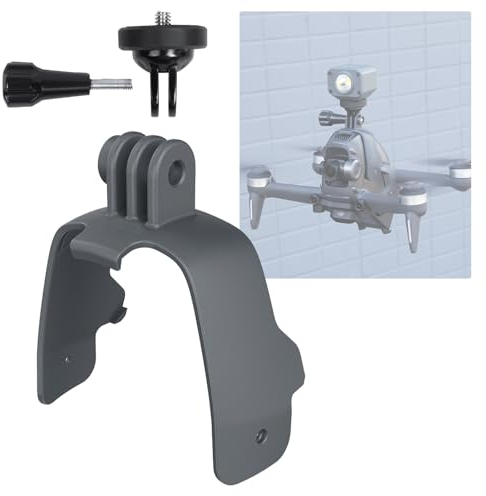 CAPART Kamerahalterung Erweiterungshalterung für DJI FPV-Drohne, obere Erweiterung mit 1/4 Zoll Schraubenloch, kompatibel DJI Action 4 3 Pocket 2 1 Insta360 GoPro Action-Kamera und Stroboskoplicht