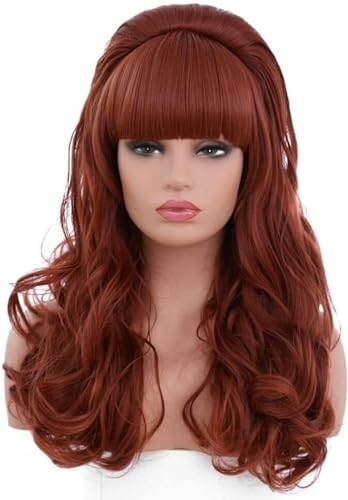Peggy Bundy Perücke 80er Jahre Verheirat ete Hausfrau Große Rote Perücke 80er Jahre Kostüme für Frauen Große Bouffant Haar Bienen stock Perücken Passt Alle Kostüm Cosplay Party Halloween