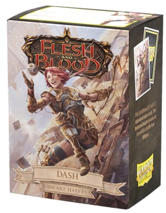 Dragon Shield | Flesh & Blood Art Sleeves | 100 CT - Smooth & Tough Premium TCG Sleeves | Compatible with Pokemon, One Piece & Magic the Gathering | Dash, Inventor Extraordinaire
