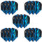Harrows Fire Dart Flights, 5 x Sets Darts Flights (15 Flights insgesamt) I 100 Mikron Dart Flights I Premium Extra Strong Made in UK I Professionelles Dartzubehör I Blaue Dart-Flights