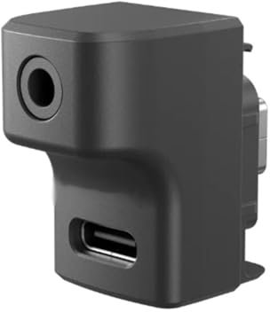 PALUMMA Mikrofon-Adapter, Sportkamera, Mikrofon-Adapter für Insta360 Ace/Ace Pro (schwarz)
