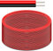 DAOKAI 18AWG LED Strip Light Ribbon Wire 2pin 12m/39.37ft RGB Extension Flexible Cable Red Black Stand Connection 2 Core for 3528 5050 RGB LED Strip Light