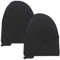 Zuosiba 1 Pair Oven Mitts Short, Silicone Kitchen Oven Gloves Mitts Heat Resistant 500℉, Non-Slip Mini Oven Mitts for Kitchen Cooking, Baking, Grilling