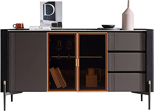 BONOOL Luxuriöser Buffet-Sideboard-Barschrank mit Stauraum, Sideboard-Buffet-Schrank, Moderne Küchen-Buffet-Barschrank-Aufbewahrung