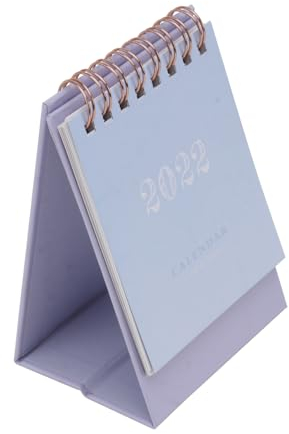 EXCEART Mini-kalender 2022 Tischkalender Notizblock Tischkalender 2021 Kleiner Tischkalender Großdruck Zufällige Farbe