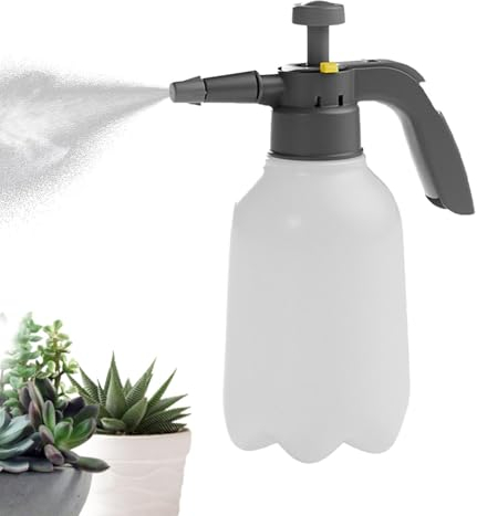 Pressure Water Spray Bottle, Manual Large Capacity Watering Can, 2L Handheld Portable Garden Sprayer, Pump Watering Can for Home, Garden