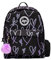 Hype Purple Glitter Heart, Sacs à Dos Fille, Cœur pailleté Violet, Taille Unique
