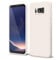 oakxco for Samsung Galaxy S8 Phone Case Liquid Silicone, Thin Slim Soft Rubber Gel TPU Plain Protective Simple Cover for Women Girl Cute, Matte Solid Color Aesthetic, Beige Stone Cream