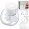Tuocal Electric Breast Pump Hands Free LED Display Wearable Breastfeeding Pumps 3 Modes and 9 Levels Low Noise Rechargeable Wireless Protable with 19/21/24mm Flanges Breast Milk Storage Bag