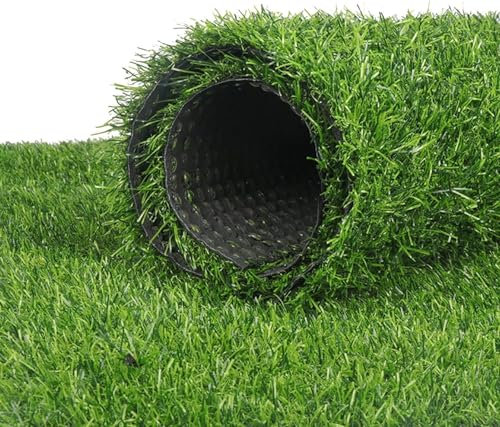 EdfYHSL Herbe Synthétique Herbe Herbe Synthétique Tapis de Jardin Herbe Synthétique Sur Toit Extérieur Épaisseur 2,5 cm Herbe (2 x 3 m)