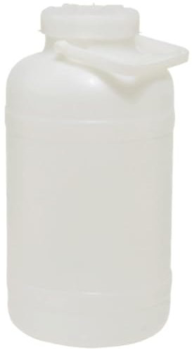 LoviStore Fusto Bocca Larga Bidone Tanica Contenitore in Plastica per Uso Alimentare (5, 10, 25 Litri) con Coperchio, Ideali per Alimenti e Liquidi, Made in Italy (5 litri)