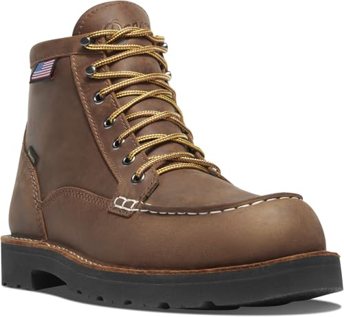 Danner Men's Bull Run Moc Toe 6 Gore-Tex Work Boots, Tobacco - 11.5 D
