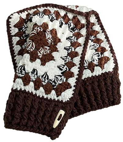 Generisch Gestrickte Wollmütze Kinder Haken personalisierte Barak Rafah Hut Pullover Hut Dünne Kindermütze (Coffee, One Size)