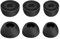 Chofit Ohrkappen, kompatibel mit Huawei Freebuds 6i/5i, weiches Silikon, Ersatz-In-Ear-Ohrstöpsel, für Huawei Freebuds 6i/5i/4i, 3 Größen, 3 Paar, Schwarz