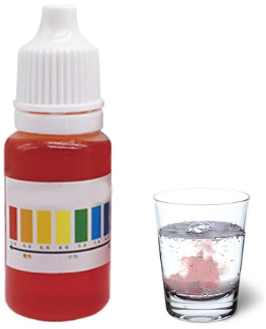 pH Recorssted Tropfen, pH-Indikator-Lösung | Mehrzweck Wassertester leicht | Pool Pool PH Tester pH Wert Tester für Süßwasser Meerwasser