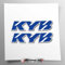 Aufkleber-Set kompatibel mit KYB Gabeln | Aufkleber für Motorrad Gabel | Vinyl Aufkleber Einfache Anwendung UV-Druck | Stickersland® (Blauer Druck)