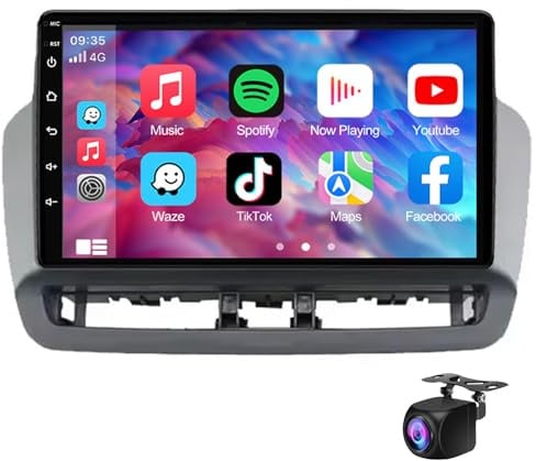 Android 14 Autoradio-Stereo Für Seat Ibiza 2012-2015 GPS-Navigation Ultradünner Mainframe 9 IPS Touchscreen Auto-Navigationsvideo Mit WiFi Bluetooth Mirror Link USB-Rückfahrkamera(Size:M150S)