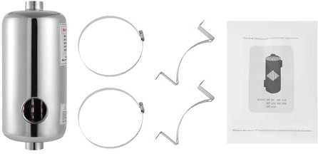 Pool Wärmetauscher 28KW,Edelstahl Schwimmbadheizer mit 150l/Min Poolwasserdurchfluss und 18l/Min Heißwasserfluss,Schwimmbad-Wärmetauscher für Schwimmbäder,Whirlpools,Wannenheizungen,Holzöfen im Freien