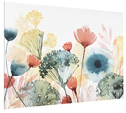 micasia Glas Spritzschutz inkl. Aufhängung 4 mm starke Küchenrückwand Kunst Glasrückwand - Made in Germany - Landhaus ESG Wandpaneel weiss Küche Herd Küchenspiegel 3307 (80x59cm)