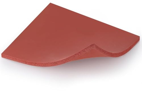 YOFAPA Silikon Wärmepress Matte 30x25 cm, Hitzebeständig Silikon Wärmepress Pad Matte für Heißpressmaschine, 0,8cm Dickste Sublimations-Silikonmatte für zum Bügeln Isoliertransfer Basteln