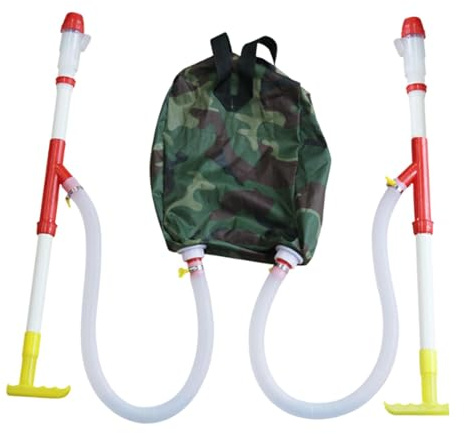 Jiuvaso Spandiconcime, Spandiliquame, Attrezzo Regolabile per Fertilizzanti, Distributore di Fertilizzanti per Giardinaggio, Concimazione di Copertura, Prato, Tubo Doppio in PVC