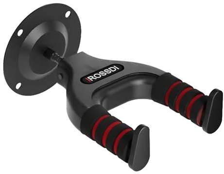 IROSSDI ®️ Soporte para guitarra española y soporte guitarra pared Universal | Colgador guitarra pared ajustable | Accesorio ideal para guitarra eléctrica, acústica, bajo eléctrico